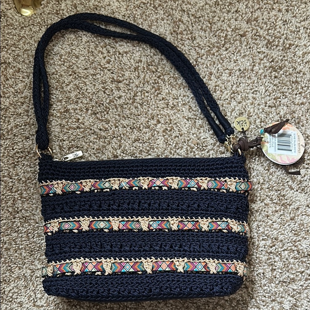 Brand New The Sak Classic Mini Navy & Ribbon